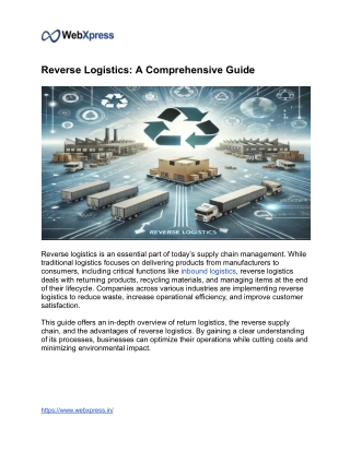 Reverse Logistics Redefined: Turning Returns into Sustainable Value