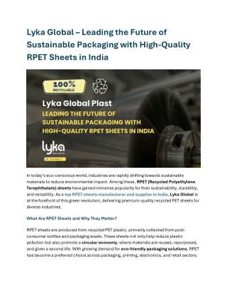 Lyka Global – Leading the Future of Sustainable Packaging wi