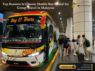 Reliable Shuttle Bus Rental for Group Travel in Malaysia