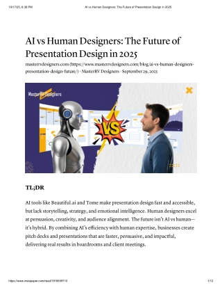 AI vs Human Designers_ The Future of Presentation Design in 2025