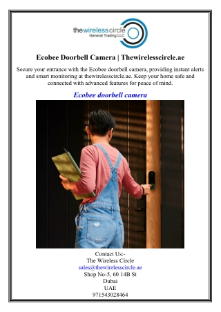 Ecobee Doorbell Camera Thewirelesscircle.ae