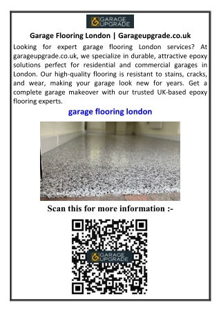 Garage Flooring London Garageupgrade.co.uk