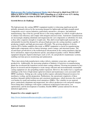 High-pressure Die Casting Equipment Market