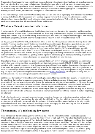 Auto Glass Shop Near Me: How to Compare Quotes Wisely