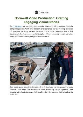 Cornwall Video Production Crafting Engaging Visual Stories