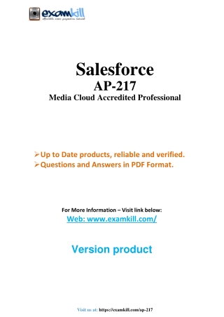 AP-217 - Practice Test Question Answer PDF