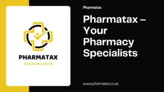 Pharmatax – Your Pharmacy Specialists