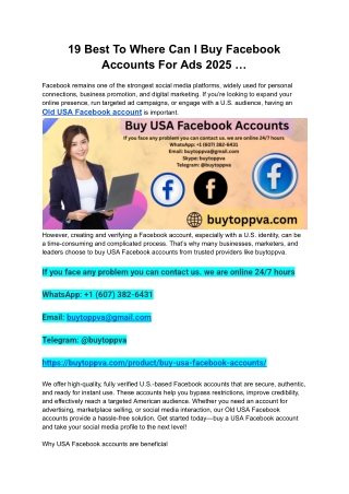 19 Best To Where Can I Buy Facebook Accounts For Ads 2025 …