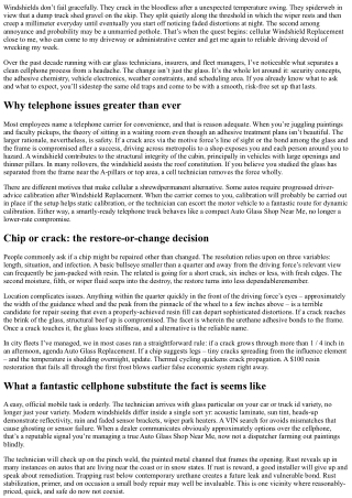 From Chip to Clear: Mobile Windshield Replacement Near Me