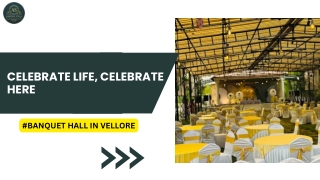 Banquet Hall In Vellore  | AS Garden Villa