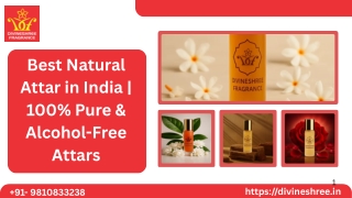 Best Natural Attar in India  100% Pure & Alcohol-Free Attars