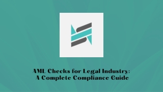 AML Checks for Legal Industry A Complete Compliance Guide