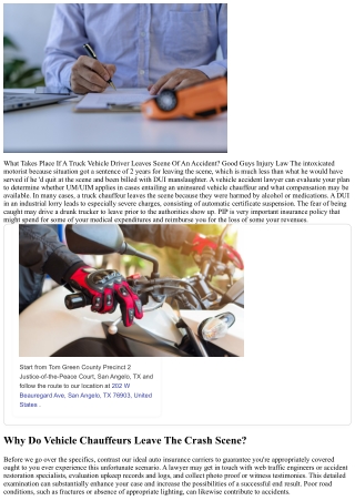 What Occurs If A Vehicle Vehicle Driver Leaves Scene Of An Mishap Bagen Regulati