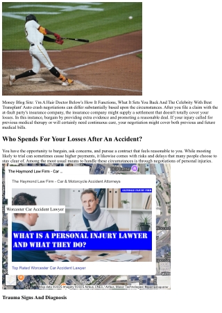 5 Tips To Make Certain Complete Settlement In A Cars And Truck Accident Settleme