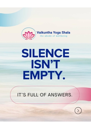 The Sound of Silence: Discovering Mindfulness Within