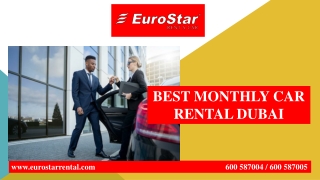 BEST MONTHLY CAR RENTAL DUBAI