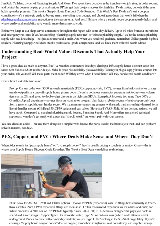 Supply House Discount Code Roundup: This Week’s Best Deals