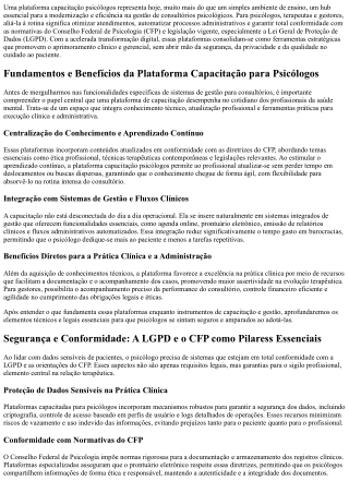 Capacitação em tecnologia para psicólogos: transforme seu atendimento hoje