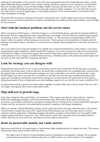 How to Choose the Right Digital Marketing Agency: A Practical Checklist