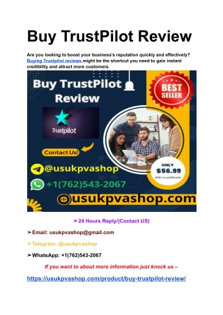 Buy TrustPilot Review