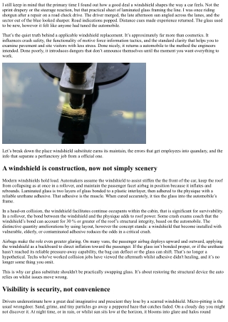 How Windshield Replacement Improves Safety and Visibility