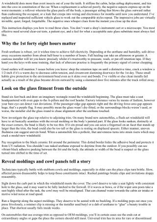 How to Spot Poor Workmanship in Windshield Replacement