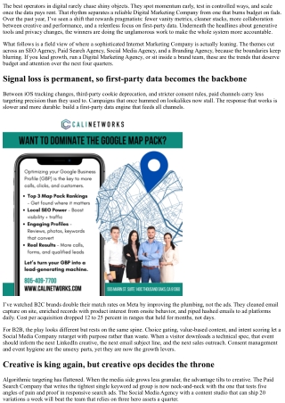 Internet Marketing Company Trends: What’s Next in Digital?