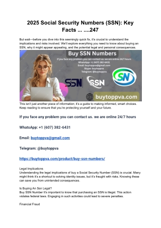 2025 Social Security Numbers (SSN)_ Key Facts ... ....247