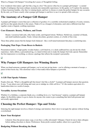 What Is a Pamper Gift Hamper? Unveiling the Luxury of Thoughtful Gifting
