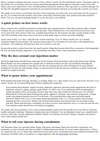 Top Botox Precautions: What to Avoid Before and After