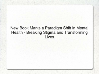 New Book Marks a Paradigm Shift in