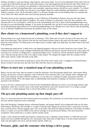 The Home Seller’s Plumbing Prep with the aid of JB Rooter & Plumbing California