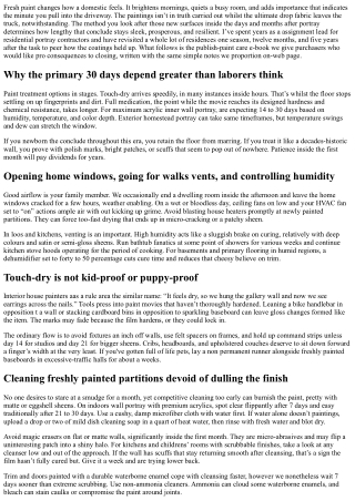 Residential Painting Contractors: Precision Finish’s Post-Paint Care Guide