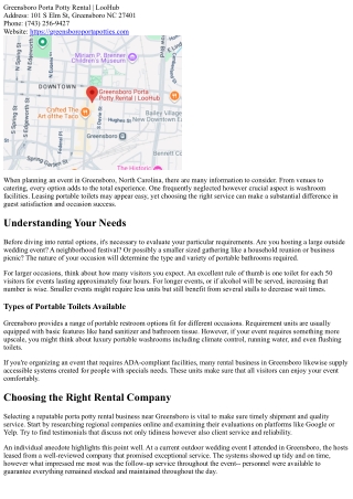 Affordable Greensboro Portable Toilet Rentals for Every Occasion