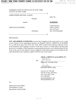 John Halpern, a Bain & Company Co-founder sued for sexual abuse and sexual assault