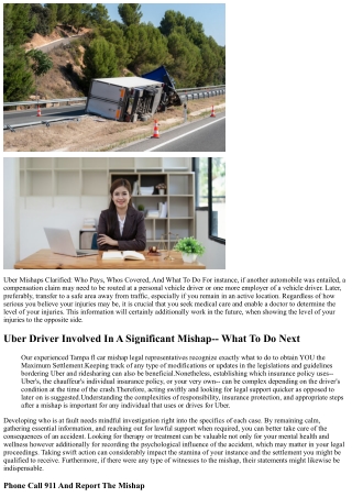 Bike Accidents Caused By Uber Chauffeurs