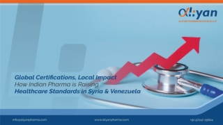 Global Certifications-Indian Pharma Raise Health Standard Syria & Venezuela