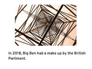 Big Ben's Makeup