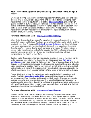 Your Trusted Fish Aquarium Shop in Kajang – Shop Fish Tanks