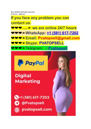 How to Buy Verified Advcash Accounts Online In 2025