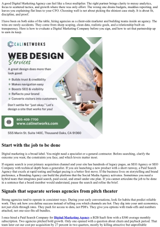 How to Choose the Right Digital Marketing Agency for Your Business