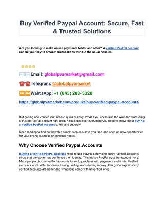 How To Buy Verified Paypal Accounts A Step By Step Guide