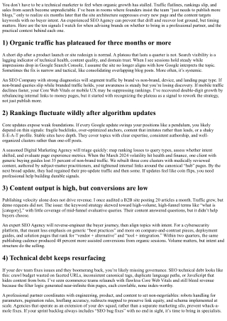 Top 10 Signs You Need a Professional SEO Agency Now