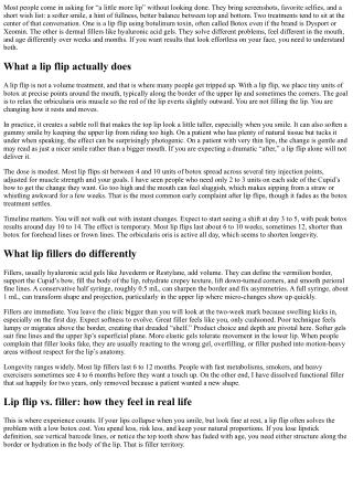 Botox for Lips: Lip Flip vs. Fillers