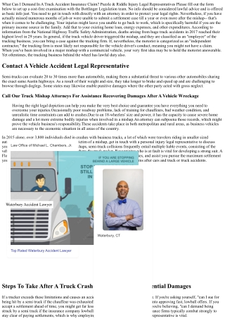 Semi-truck Crash Legal Action Overview 2024 Recognizing Your Lawful Choices