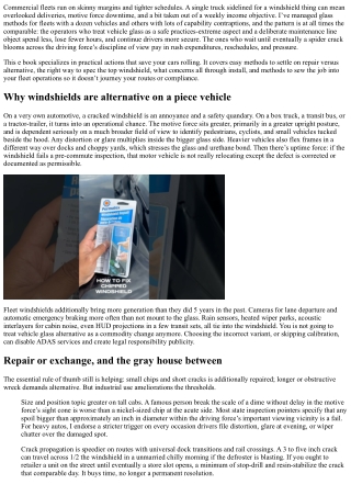 Windshield Replacement for Commercial Vehicles: Best Practices