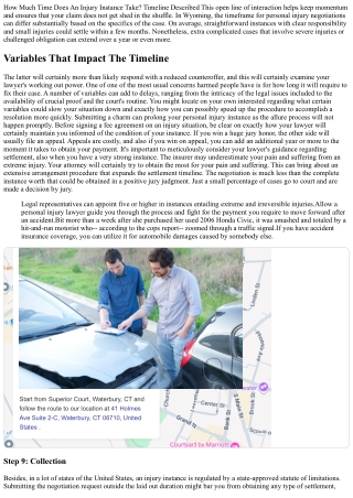 How Long Does It Take An Injury Instance To Settle? Rawlins Regulation Crash & I