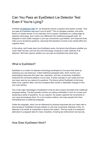 Can You Pass a Lie Detector Test Even if You're Lying_