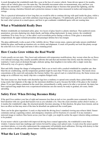 How Long Can You Drive with a Cracked Windshield?