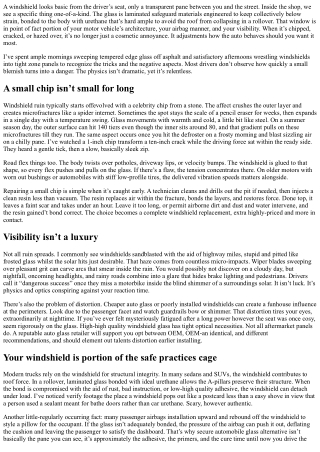 The Hidden Dangers of Ignoring Windshield Damage